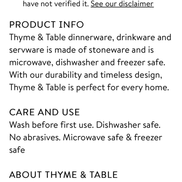 New Thyme And Table Large Soup or Serving Bowl Lines - Picture 4 of 5